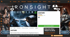 Desktop Screenshot of aostars.browsergames.de