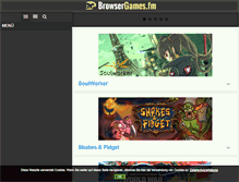 Tablet Screenshot of browsergames.fm