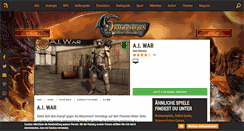 Desktop Screenshot of aiwar.browsergames.de