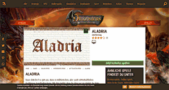Desktop Screenshot of aladria.browsergames.de