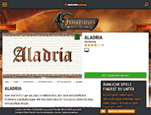 Tablet Screenshot of aladria.browsergames.de
